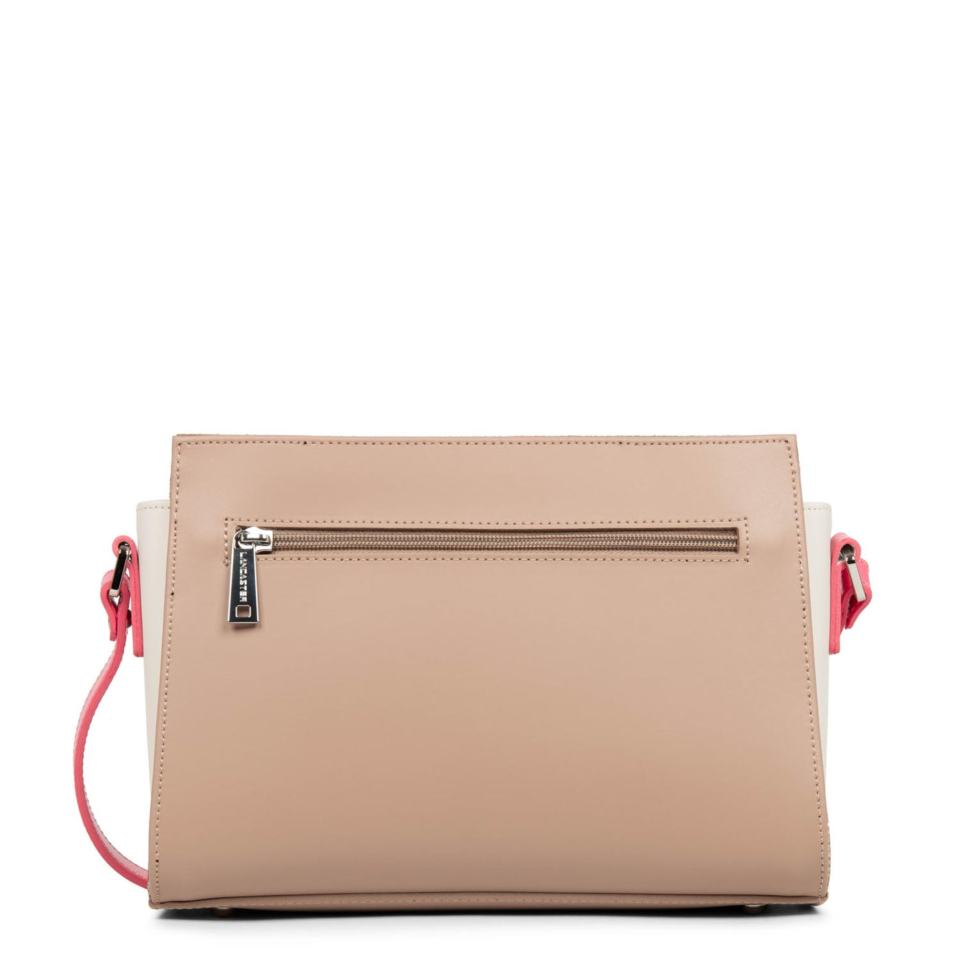 crossbody bag - smooth #couleur_nude-ecru-rose-fonc