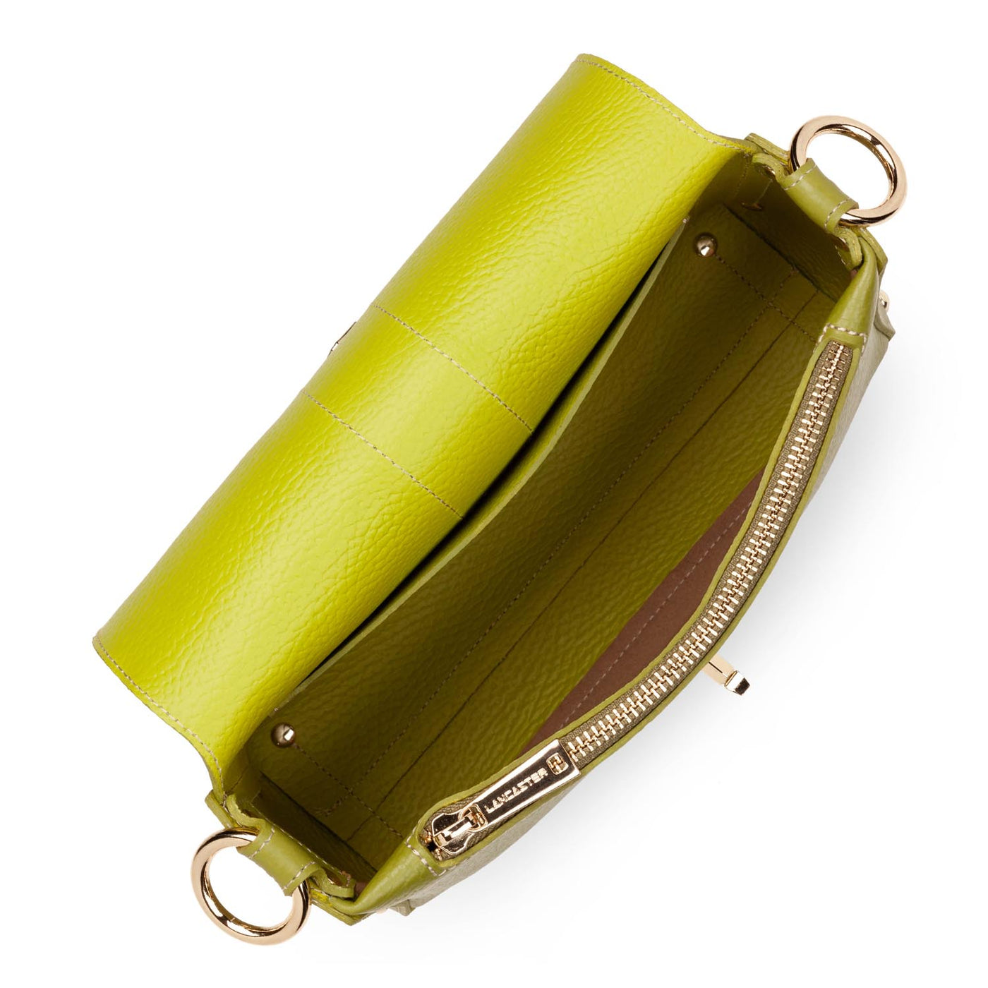 small crossbody bag - foulonné double #couleur_olive-in-cleri
