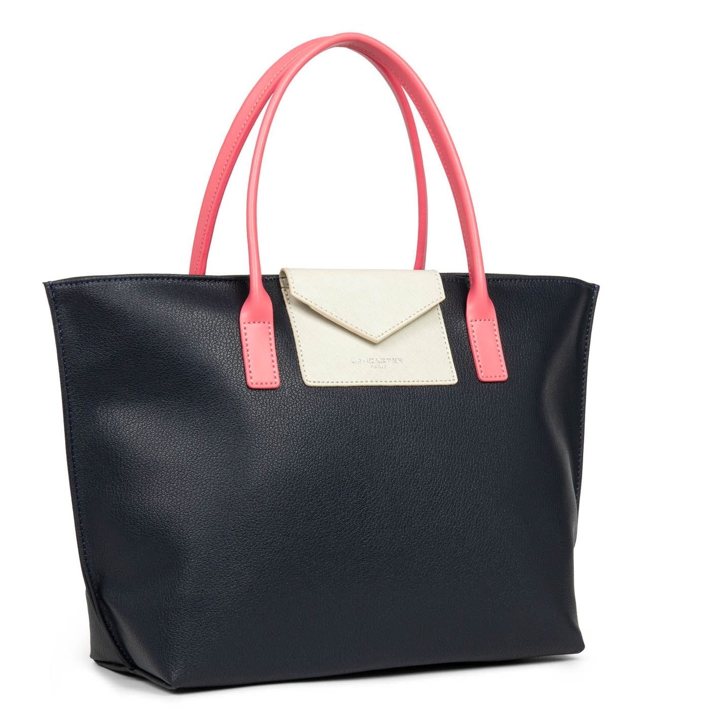 m handbag - maya #couleur_bleu-fonc-blanc-rose