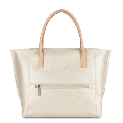 m handbag - maya #couleur_nacre-blanc-poudre