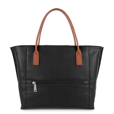 m handbag - maya #couleur_noir-galet-ros-cognac