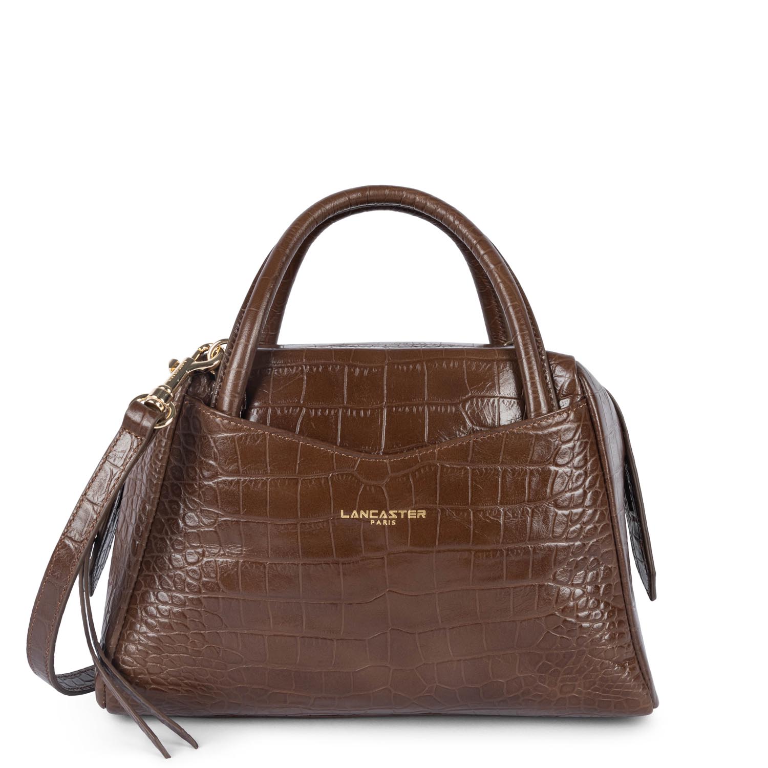 The Row Alligator Drum Leather Bowler Bag - Brown Crossbody Bags