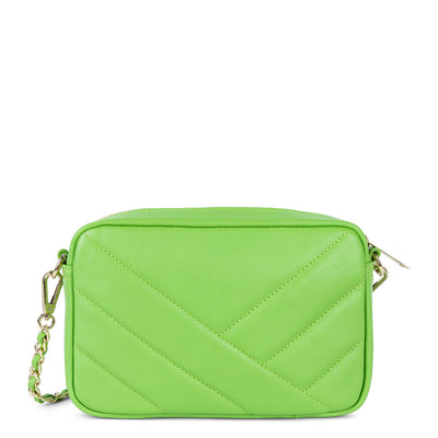 crossbody bag - soft matelassé #couleur_vert-mousse
