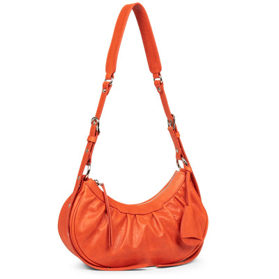 small half moon bag - rétro chouchou #couleur_orange