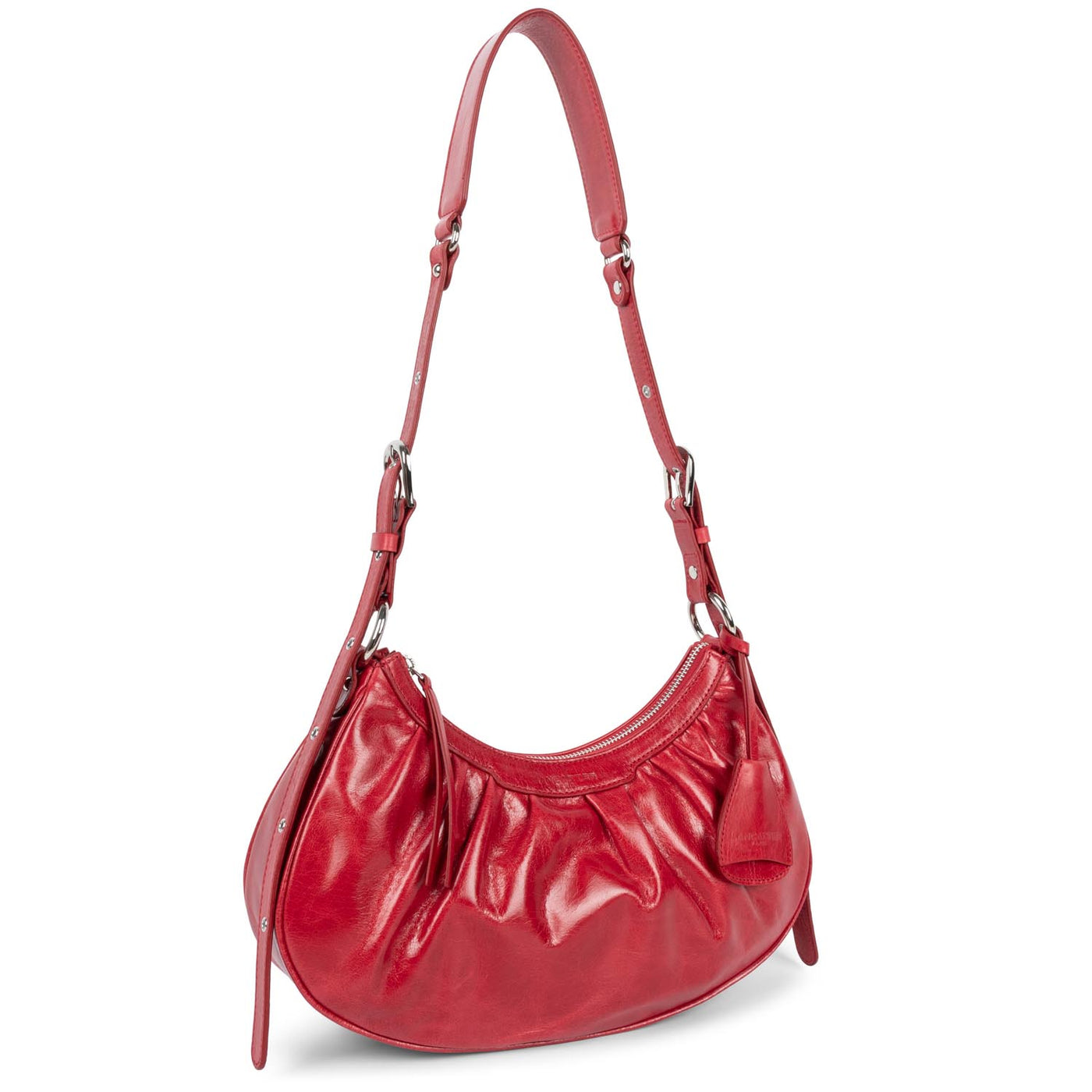 m half moon bag - rétro & glam #couleur_rouge