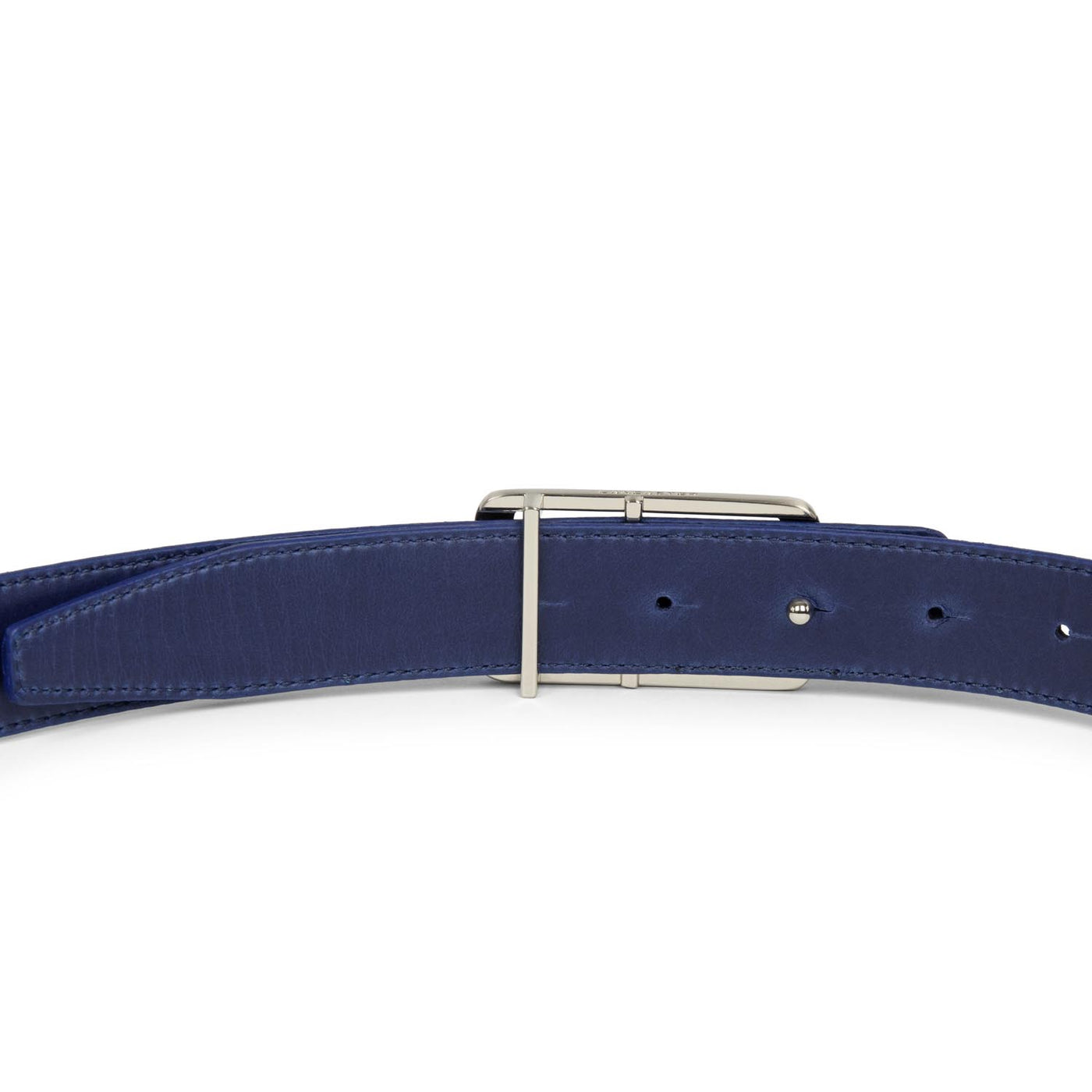 belt - ceinture cuir lisse femme #couleur_bleu-cendre