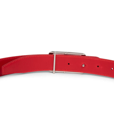 belt - ceinture cuir lisse femme #couleur_rouge