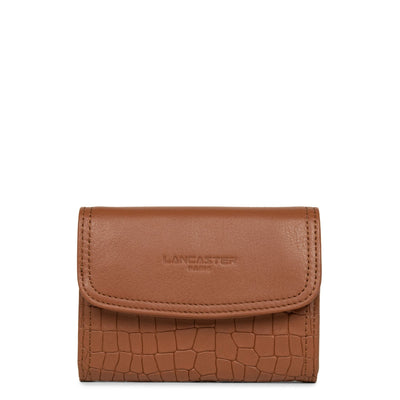 wallet - soft vintage nova #couleur_chataigne-croco