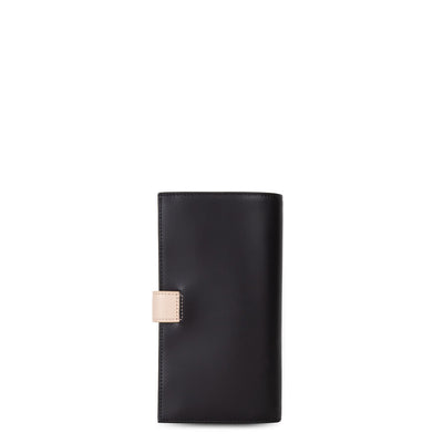 checkbook holder - smooth #couleur_noir-nude-clair-nude-fonc