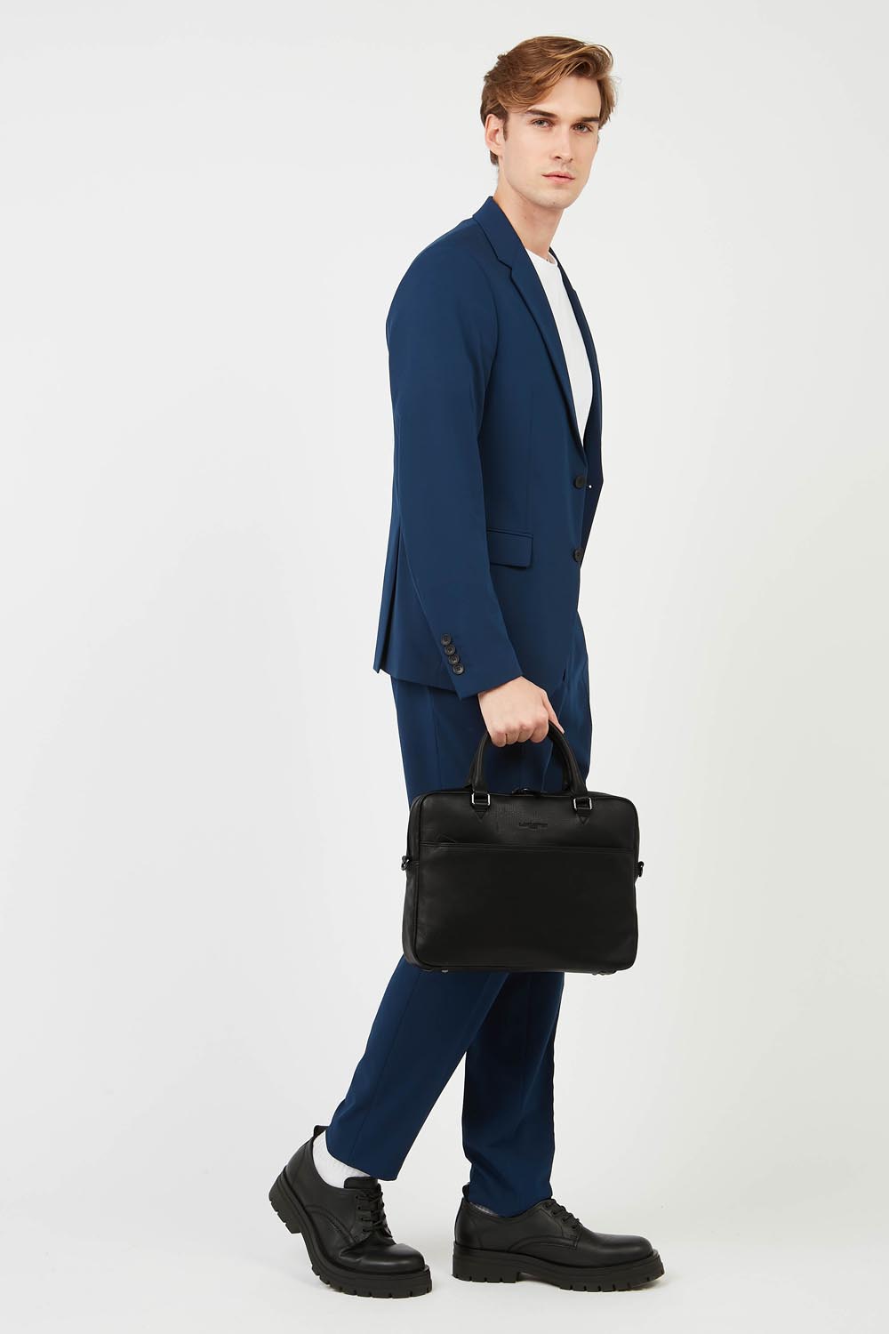 m portfolio document holder bag - soft vintage homme #couleur_noir