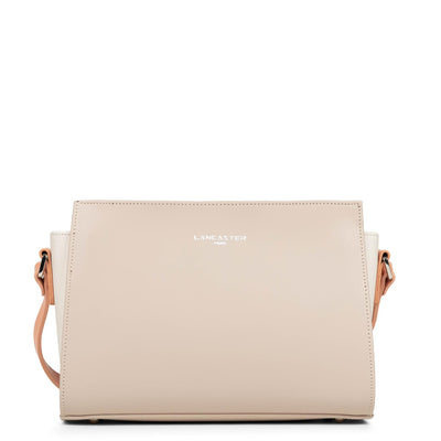 crossbody bag - smooth #couleur_galet-ros-ecru-passion
