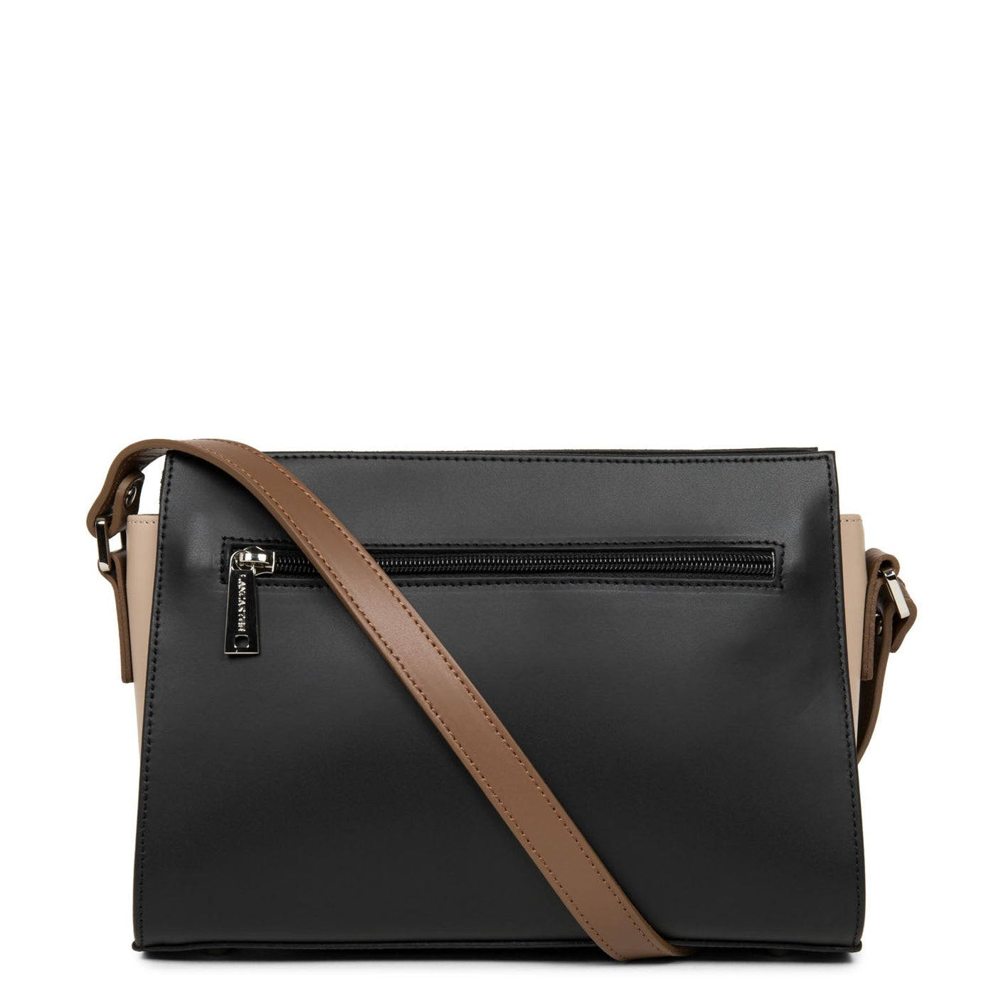 crossbody bag - smooth #couleur_noir-nude-vison