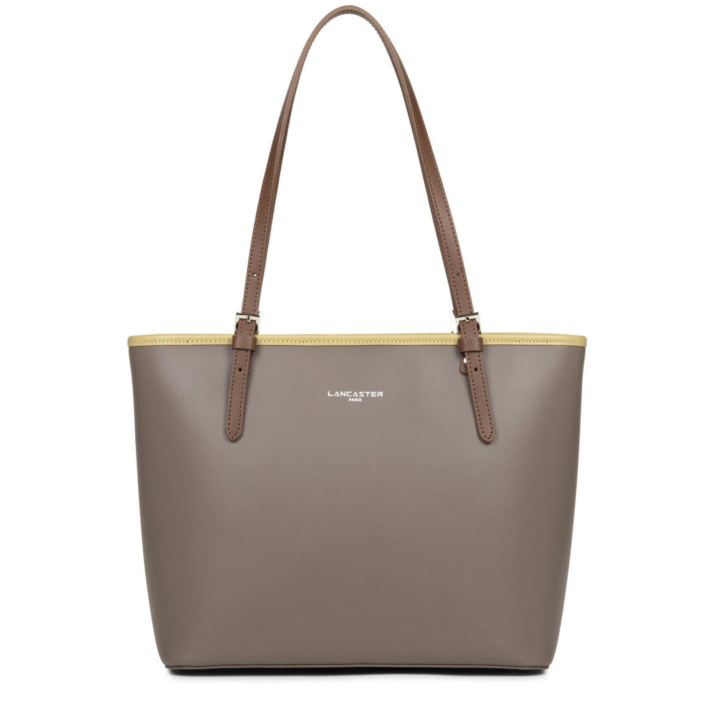 m tote bag - smooth #couleur_taupe-gingembre-vison