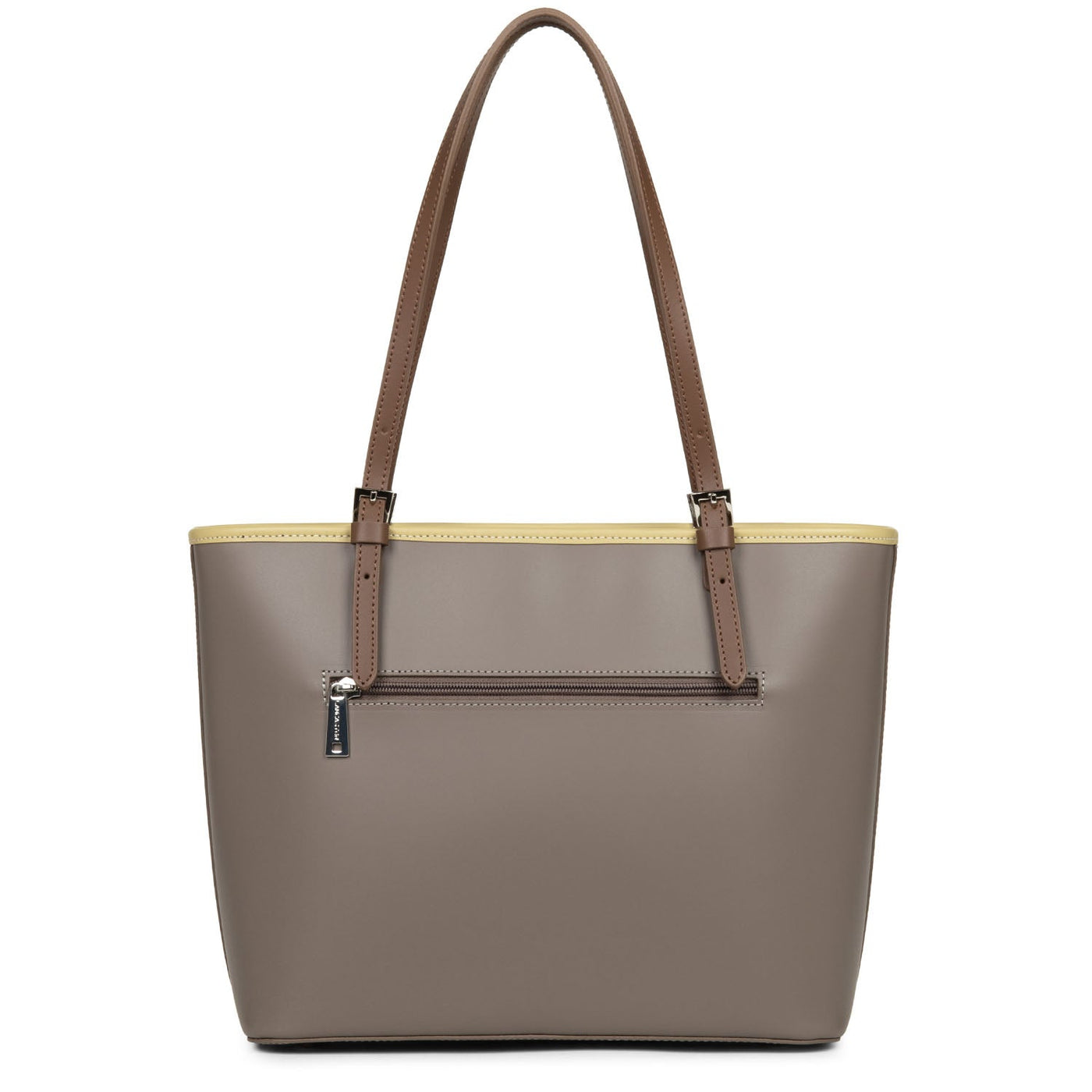 m tote bag - smooth #couleur_taupe-gingembre-vison