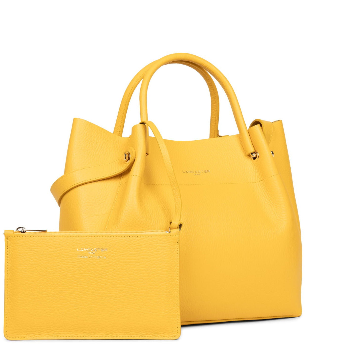 tote bag - foulonné double #couleur_jaune-in-or