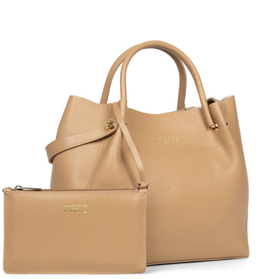tote bag - foulonné double #couleur_naturel-in-beige