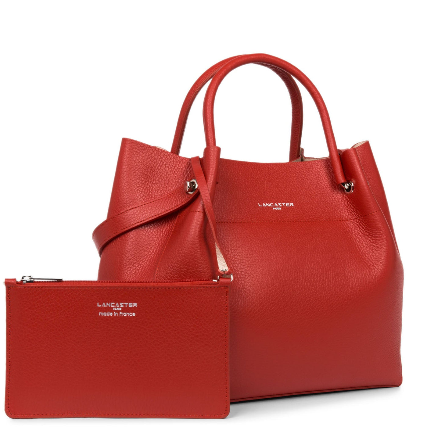 tote bag - foulonné double #couleur_rouge-in-poudre