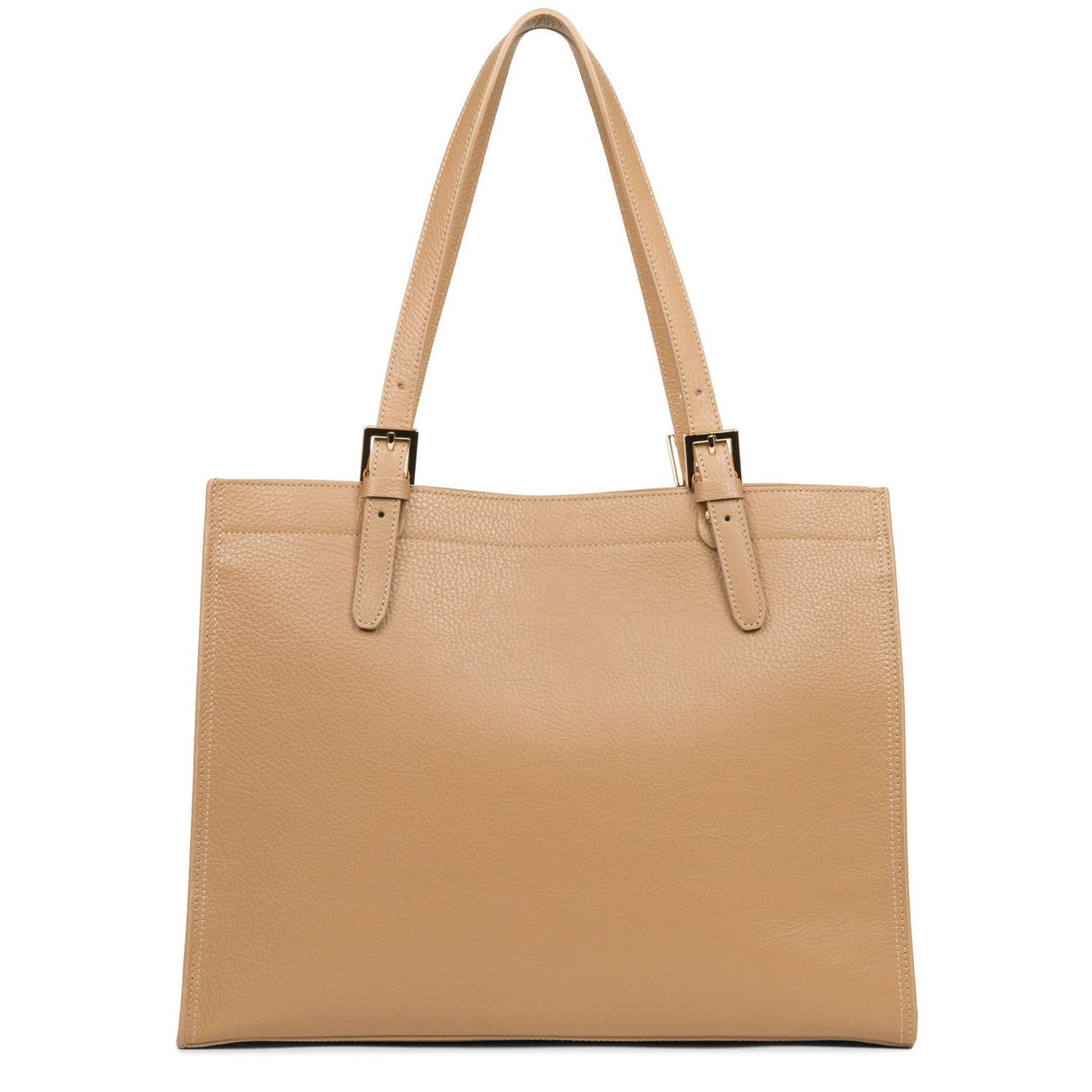 large tote bag - foulonné double #couleur_naturel-in-beige