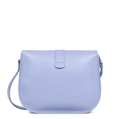 shoulder bag - foulonné double hook #couleur_lavande-in-ecru