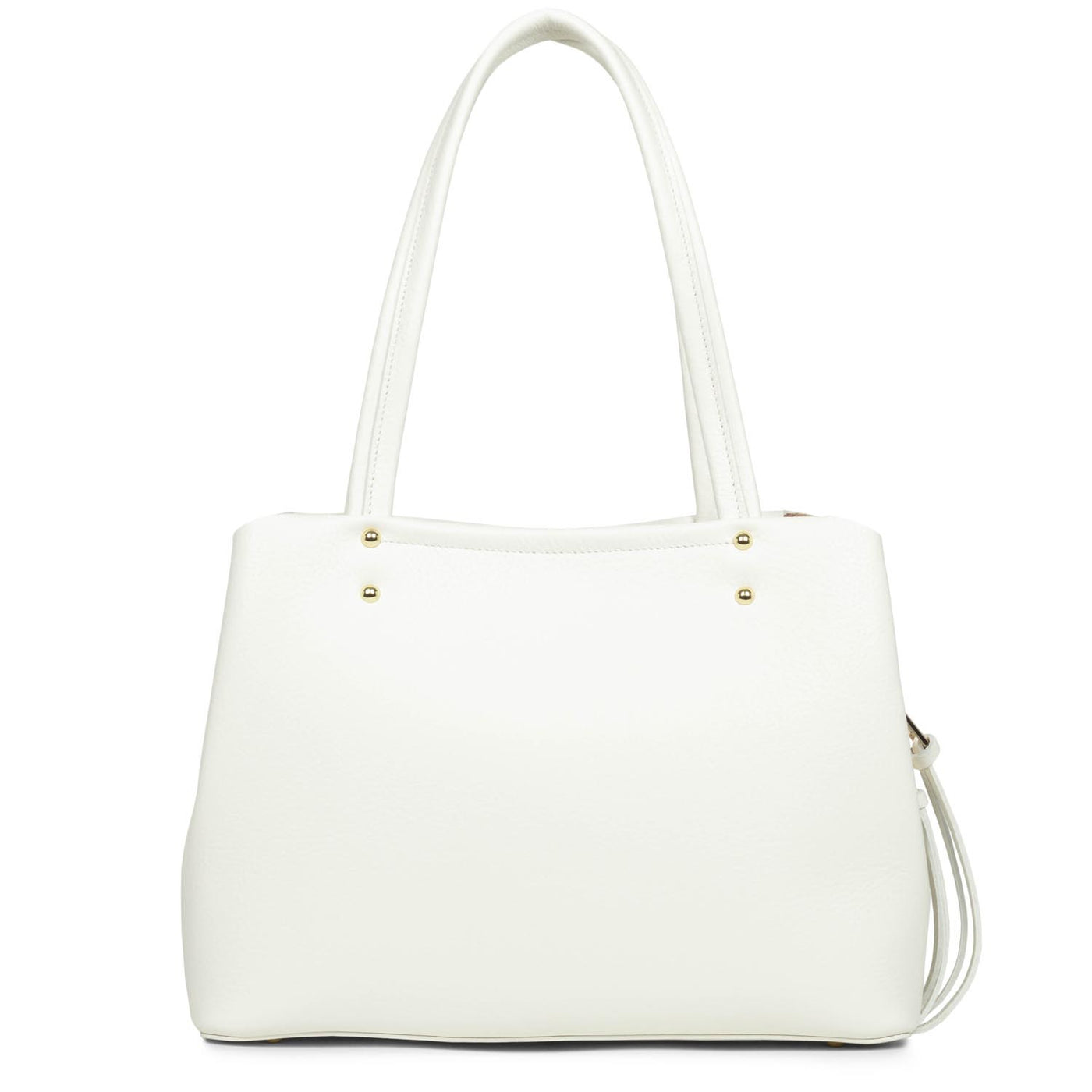 m tote bag - foulonné double #couleur_blanc-cass-in-nude