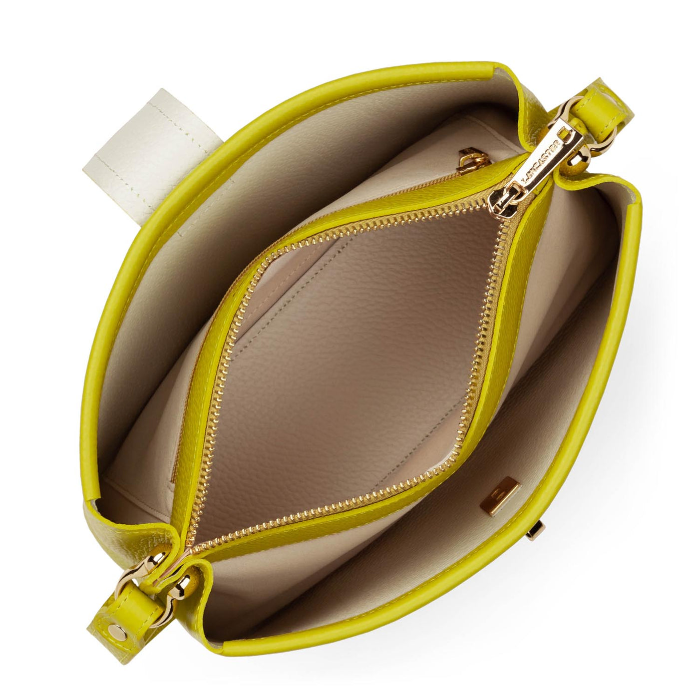 crossbody bag - foulonné double #couleur_cleri-in-ecru