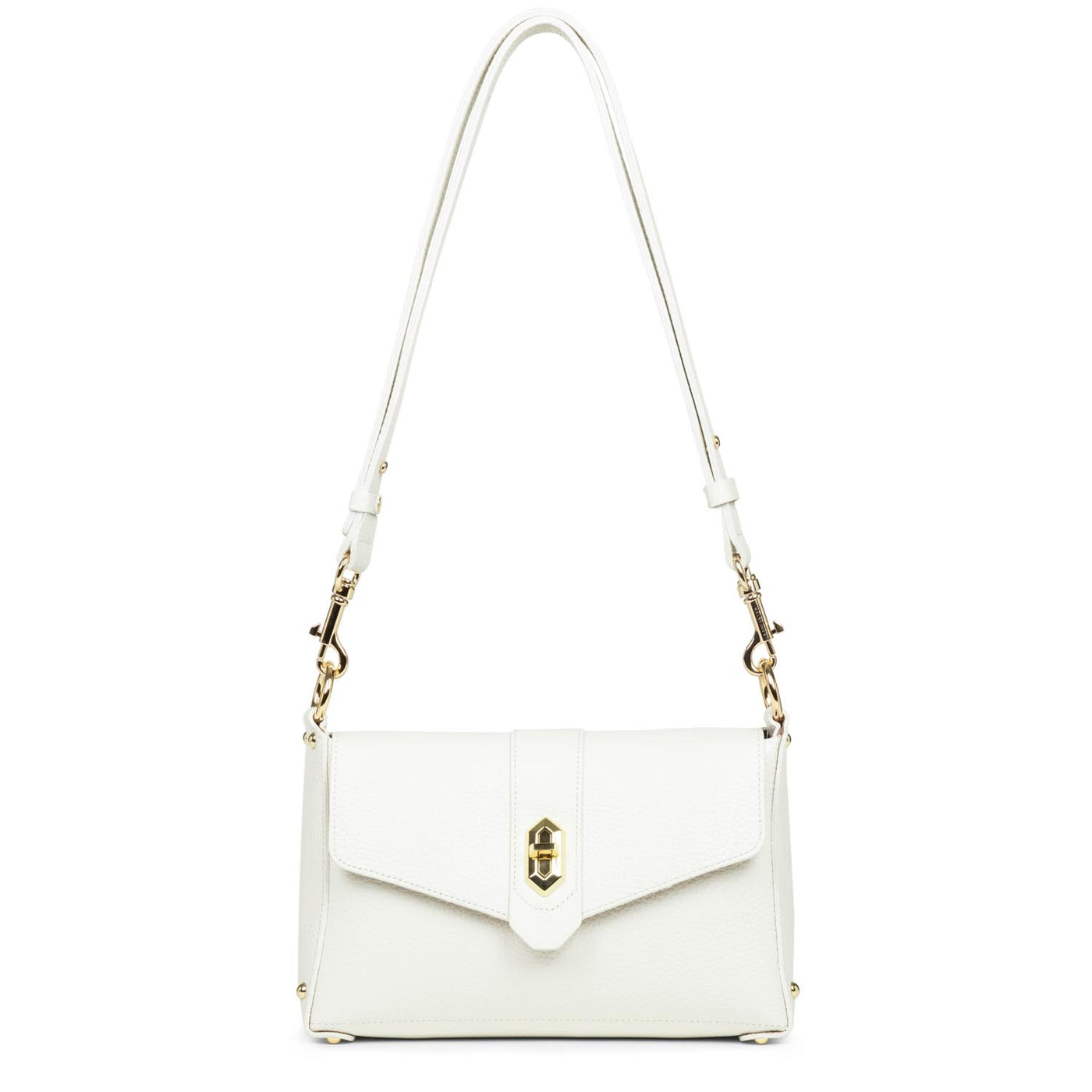 small crossbody bag - foulonné double #couleur_blanc-cass-in-nude