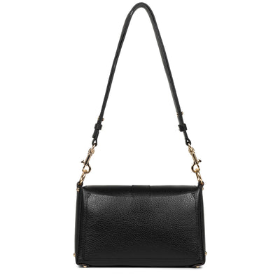 small crossbody bag - foulonné double #couleur_noir-in-nude