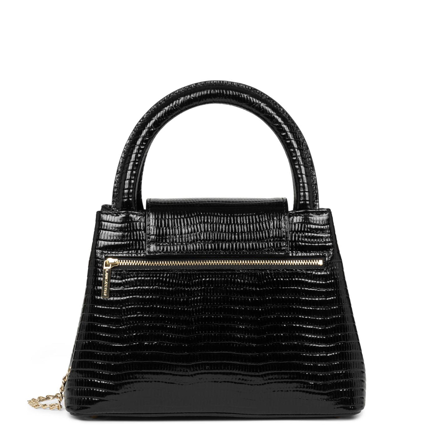handbag - carla #couleur_noir-lzard