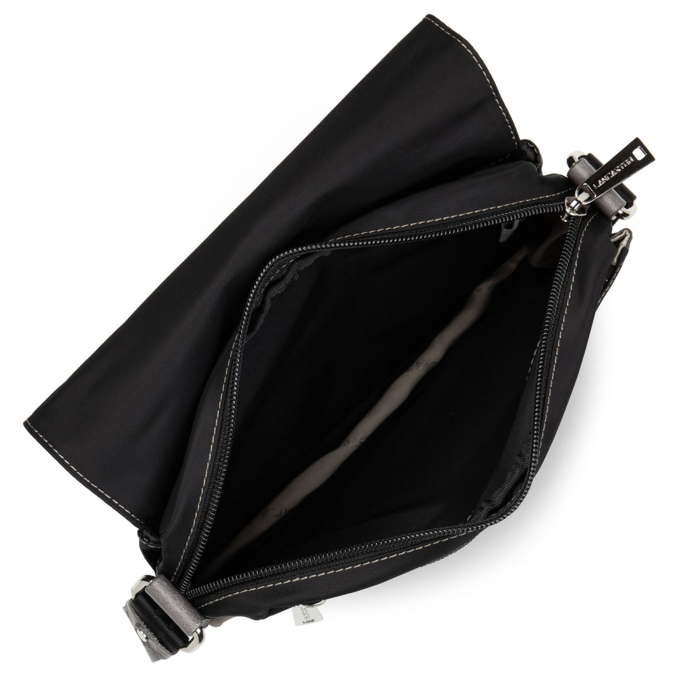 messenger bag - basic sport #couleur_noir-taupe-galet