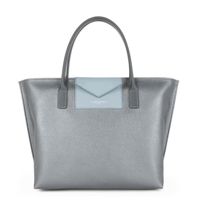 m handbag - maya #couleur_argent-bleu-cendre-gris