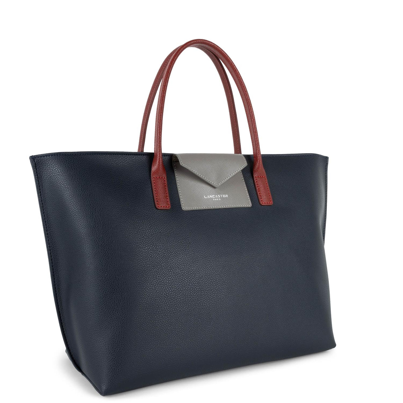 m handbag - maya #couleur_bleu-fonc-gris-chaud-carmin