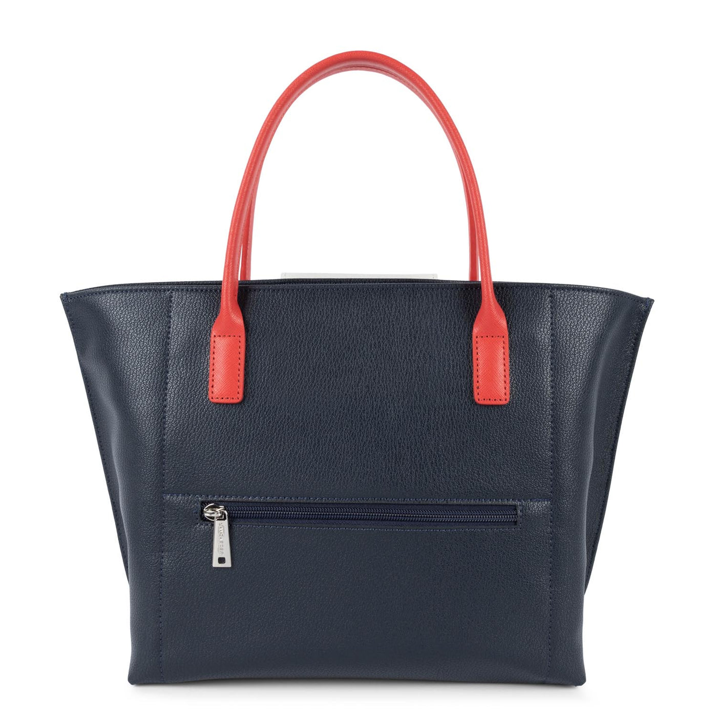 m handbag - maya #couleur_bleu-fonc-ivoire-corail