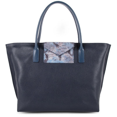 m handbag - maya #couleur_bleu-fonc-python
