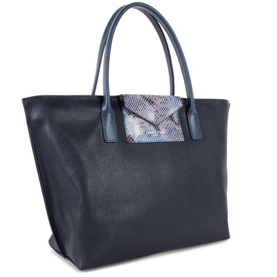 m handbag - maya #couleur_bleu-fonc-python