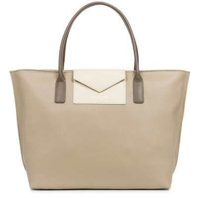 m handbag - maya #couleur_galet-ivoire-taupe