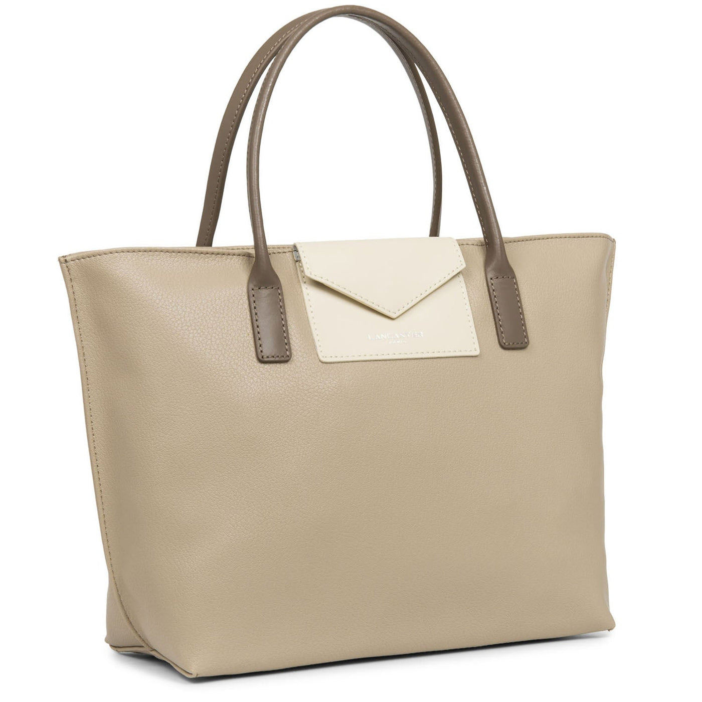 m handbag - maya #couleur_galet-ivoire-taupe