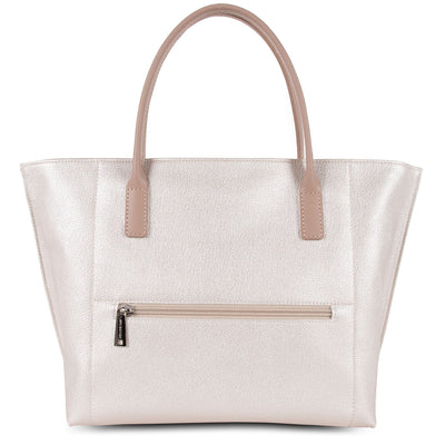 m handbag - maya #couleur_nacre-blanc-nude