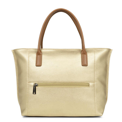 m handbag - maya #couleur_or-mat-beige-camel