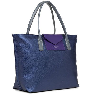 m handbag - maya #couleur_saphir-violet-gris