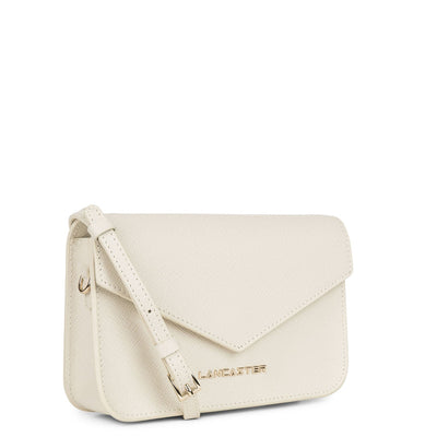 small crossbody bag - saffiano signature #couleur_ivoire