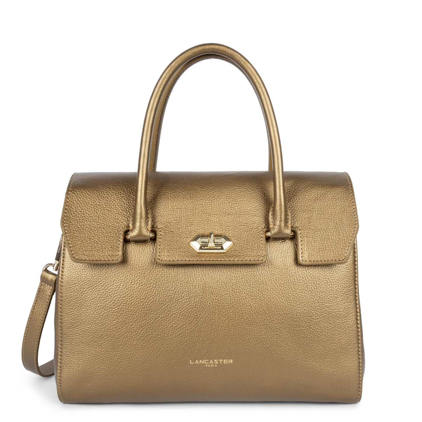large handbag - foulonné milano #couleur_gold-antic