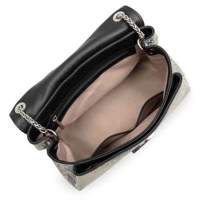 large handbag - pia #couleur_noir-iguane