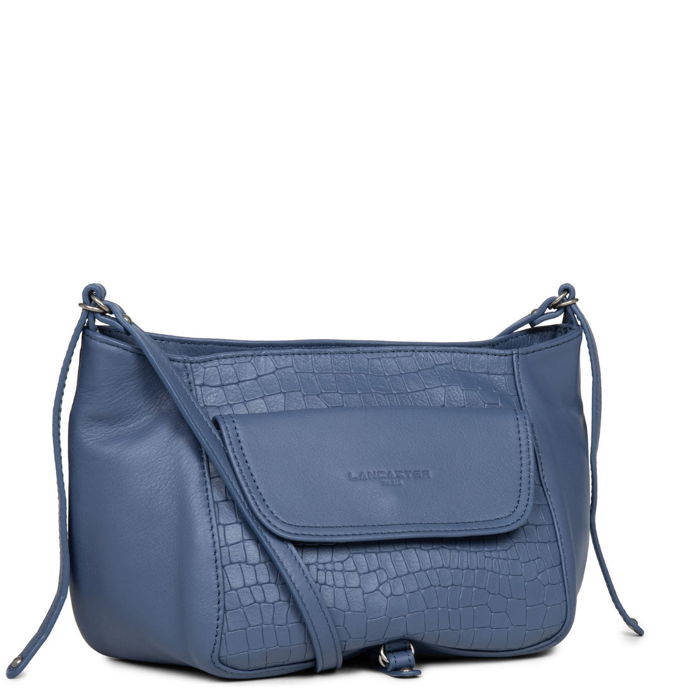 crossbody bag - soft vintage nova #couleur_bleu-saphir-croco