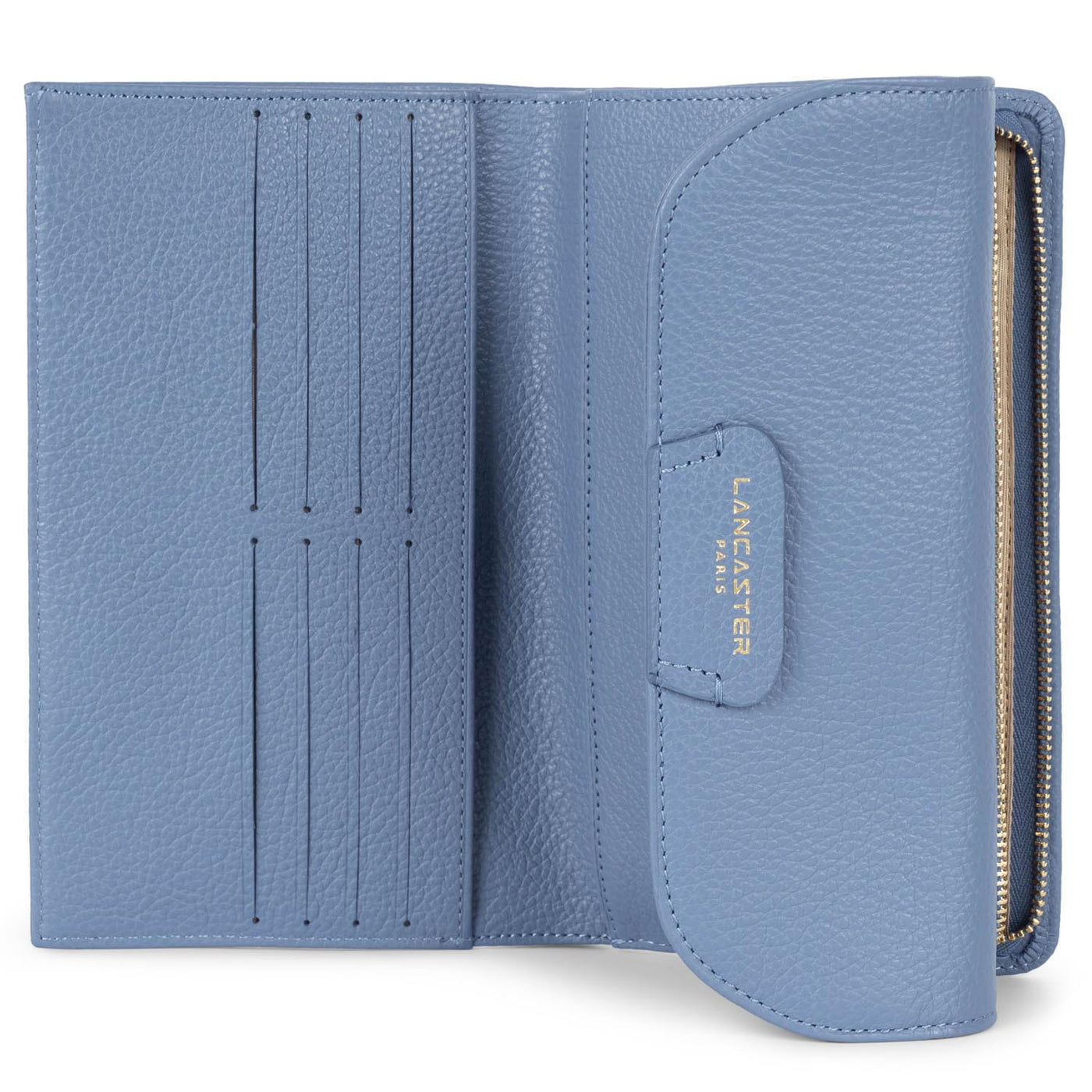 back to back organizer wallet - dune #couleur_bleu-stone