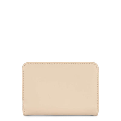 back to back wallet - smooth #couleur_beige-ecru-rose-fonc