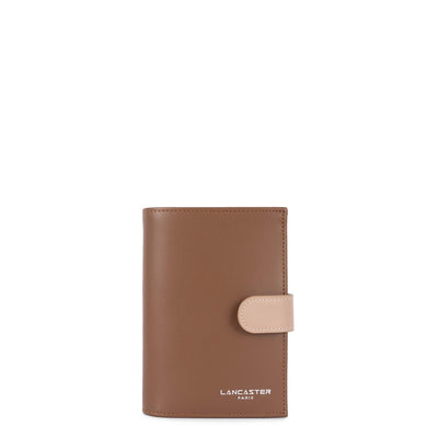 wallet - smooth #couleur_vison-nude-fonc-marron