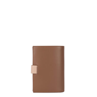 wallet - smooth #couleur_vison-nude-fonc-marron