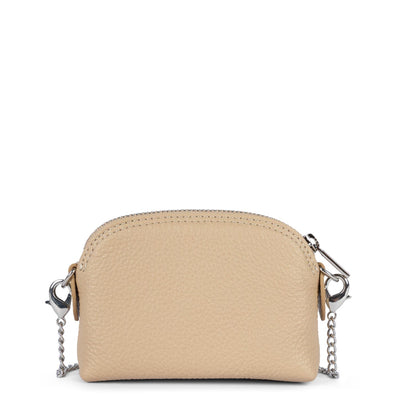 small coin purse - foulonné pm #couleur_beige-fonc
