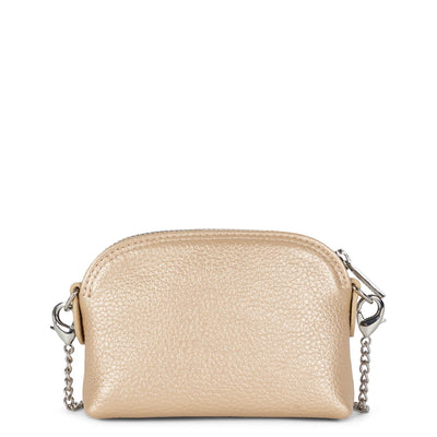 small coin purse - foulonné pm #couleur_champagne