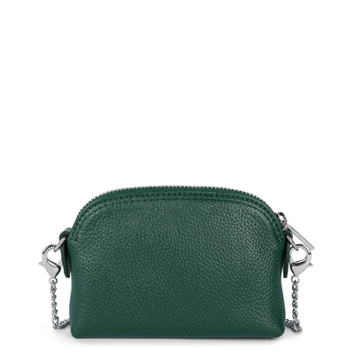 small coin purse - foulonné pm #couleur_vert-fonc